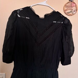 Chic Black Long Sleeve Dress